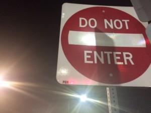 DO NOT ENTER